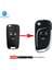 4 Düğme Stili Opel Için Okeytech Modifiye Flip Katlanır Anahtar Kabuk Kılıf Opel Vauxhall Insignia Için Chevrolet Aveo Cruze Orlando Trax HU100 Kesilmemiş Bıçak (Yurt Dışından) 3