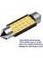 Saf Beyaz Tarzı 39 mm Festoon C5W C10W C3W Süper Parlak LED Ampul Araba Kubbe Işık Canbus Oto Iç Okuma Lambası Sıcak Beyaz (Yurt Dışından) 4