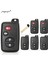 4 Düğme Gümüş Tarzı Jingyuqin Akıllı Uzaktan Anahtar Kutu Düğmeleri Fob Kabuk Toyota Aurion Avalon Landcruiser Camry Highlander Rav4 (Yurt Dışından) 3