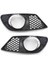 Çift ​​tarzı 1 Çift Ön Tampon Kapak Grille Mercedes Benz C-Class W204 Sis Işık Lambası Grill Çerçeve Çerçeve Oto Aksesuarları (Yurt Dışından) 1
