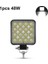 1 Adet 48W Sis Lambası Stili Nlpearl Araba LED Çalışma Işık Çubuğu Spot LED Bar Offroad 12V 24V LED Işık Çubuğu Kamyon Off Road 4x4 4WD Suv Atv LED Sis Lambası (Yurt Dışından) 1