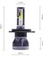 H8 Stili 2side 12000K Buz Muxall Araba Far Ampul H7 H4 H11 H Hb2 Hb3 Hb4 12V Lmk Turbo LED Lamba Işıkları Oto Far Kiti (Yurt Dışından) 5
