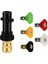 C05 Adaptör 5 Nozul Stili 9'lu Paket Basınçlı Yıkama Memesi Püskürtme Uçları Tam Set Turbo Nozul I Nozul Uçları Seti, Parkside Karcher Için Nozul Tutuculu (Yurt Dışından) 1