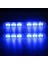 Mavi 4*3 LED Strobe Polis Işıkları Araba Acil Izgara Uyarı Lambası 12V Araba Motosiklet Itfaiyeci Ambulans Flaşör Fso El Feneri (Yurt Dışından) 1