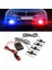 Mavi 4*3 LED Strobe Polis Işıkları Araba Acil Izgara Uyarı Lambası 12V Araba Motosiklet Itfaiyeci Ambulans Flaşör Fso El Feneri (Yurt Dışından) 2