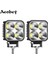 12W 2 Adet Stil Aeobey 12W LED Çalışma Işık Çubuğu 12V 24V Araba Sis Lambası 4x4 Offroad Motosiklet Traktörler Sürüş Işıkları Beyaz Kare Spot Işığı (Yurt Dışından) 2