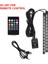 24LED USB Otomatik LED Rgb Atmosfer Şerit Işığı LED Kablosuz Uzaktan Ses Kontrolü Ayak Lambaları Oto Dekoratif Atmosfer Işıkları (Yurt Dışından) 1