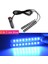 2x9 LED Buz Mavisi Araba Iç LED Dekoratif Işık Çubuğu Ortam Ayak Lambası Çakmak ile Atmosfer Işıkları Arka Işık 12V Oto Aksesuar (Yurt Dışından) 1
