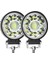 2 Adet Yuvarlak Stil W 6500K LED Bar Offroad 4x4 Spot 12V 24V Jeep Kamyon Araba Traktör Suv Atv Barra Için Çalışma Işık Bar LED Farlar (Yurt Dışından) 1