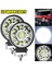 2 Adet Yuvarlak Stil W 6500K LED Bar Offroad 4x4 Spot 12V 24V Jeep Kamyon Araba Traktör Suv Atv Barra Için Çalışma Işık Bar LED Farlar (Yurt Dışından) 5