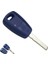 Mavi SIP22 Bıçak Stili Okeytech Fiat Punto Doblo Bravo Blueblack Uzaktan Anahtar Kutu Fob Shell 1 Düğme Değiştirme Muhafazası Kılıf SIP22GT15R Blade (Yurt Dışından) 1
