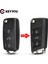 Bıçak Yok Keyyou Modifiye Çevirme Uzaktan Anahtar Kabuk Volkswagen Vw Polo Passat B5 Golf Mk5 Beetle 3 Düğmeler Yedek Araba Anahtarı Kapağı (Yurt Dışından) 2