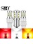 Beyaz Stil 1157 BAY15D P21-5W 2 Adet T15 W16W LED Baw PY21W LED BAY15D P Ampuller Dönüş Sinyali Işık WY21W W21W W P27W T20 Lamba (Yurt Dışından) 3