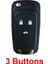 3 Düğme Katlanır Flip Anahtar Kabuk Kılıf Chevrolet Cruze Spark Aveo Captiva Uzaktan Araba Sustalı Kapak Fob 3 Düğme HU100 Blade (Yurt Dışından) 1