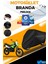 Mondial Xtreme Su Geçirmez Siyah Motosiklet Brandası Miflonlu Kalın Premium Kumaş Clipsli 1