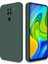 Xiaomi Redmi Note 9 Için Ince Yumuşak Likit Silikon Tampon Telefon Kılıfı - Gece Yeşili (Yurt Dışından) 1