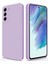 Samsung Galaxy S21 Fe 5g Için Ince Yumuşak Likit Silikon Tampon Telefon Kılıfı - Mor (Yurt Dışından) 1