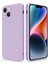 iPhone 14 Için Ince Yumuşak Likit Silikon Tampon Telefon Kılıfı - Mor (Yurt Dışından) 1