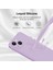 iPhone 14 Için Ince Yumuşak Likit Silikon Tampon Telefon Kılıfı - Mor (Yurt Dışından) 4