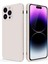 iPhone 14 Pro Max Için Ince Yumuşak Likit Silikon Tampon Telefon Kılıfı - Beyaz (Yurt Dışından) 1