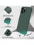 iPhone 14 Pro Max Için Ince Yumuşak Likit Silikon Tampon Telefon Kılıfı - Gece Yeşili (Yurt Dışından) 3