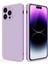 iPhone 14 Pro Max Için Ince Yumuşak Likit Silikon Tampon Telefon Kılıfı - Mor (Yurt Dışından) 1