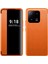 Xiaomi 13 Pro Için Klasik Business Görünüm Penceresi Flip Deri Telefon Kılıfı - Turuncu (Yurt Dışından) 1