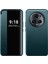 Honor Magic 5 Pro Için Klasik Business Görünüm Penceresi Flip Deri Telefon Kılıfı - Yeşil (Yurt Dışından) 1