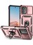 Motorola Moto G 5g 2023 Için Halka Ayaklı ve Kayar Kamera Kapaklı Telefon Kılıf - Rose Gold (Yurt Dışından) 1
