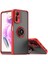 Xiaomi Redmi Note 12S Için Yüzük Stand Mat Sert Silikon Telefon Kılıfı - Kırmızı (Yurt Dışından) 1