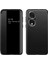 Honor 80 Pro Için Klasik Business Görünüm Penceresi Flip Deri Telefon Kılıfı - Siyah (Yurt Dışından) 1