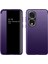Honor 80 Pro Için Klasik Business Görünüm Penceresi Flip Deri Telefon Kılıfı - Mor (Yurt Dışından) 1