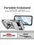 Google Pixel 8 Için Halka Ayaklı ve Kayar Kamera Kapaklı Telefon Kılıf - Gümüş (Yurt Dışından) 5