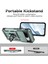 Google Pixel 8 Için Halka Ayaklı ve Kayar Kamera Kapaklı Telefon Kılıf - Yeşil (Yurt Dışından) 5