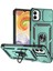 Samsung Galaxy A05 Için Halka Ayaklı ve Kayar Kamera Kapaklı Telefon Kılıf - Yeşil (Yurt Dışından) 1
