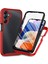 Samsung Galaxy A05S Için Yerleşik Ekran 360 Tam Koruma Telefon Kılıfı - Kırmızı (Yurt Dışından) 1