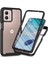 Motorola Moto G53 Için Yerleşik Ekran 360 Tam Koruma Telefon Kılıfı - Siyah (Yurt Dışından) 1