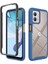 Motorola Moto G53 Için Hibrit Bumper Tam Koruma Telefon Kılıfı - Lacivert (Yurt Dışından) 1