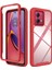 Motorola Moto G84 Için Hibrit Bumper Tam Koruma Telefon Kılıfı - Kırmızı (Yurt Dışından) 1