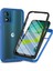 Motorola Moto E13 Için Yerleşik Ekran 360 Tam Koruma Telefon Kılıfı - Lacivert (Yurt Dışından) 1