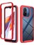 Xiaomi Redmi 12C Için Hibrit Bumper Tam Koruma Telefon Kılıfı - Kırmızı (Yurt Dışından) 1
