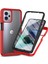 Motorola Moto G13 / G23 Için Yerleşik Ekran 360 Tam Koruma Telefon Kılıfı - Kırmızı (Yurt Dışından) 1