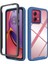 Motorola Moto G84 Için Hibrit Bumper Tam Koruma Telefon Kılıfı - Lacivert (Yurt Dışından) 1