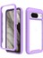 Google Pixel 8 Için Hibrit Bumper Tam Koruma Telefon Kılıfı - Mor (Yurt Dışından) 1