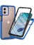 Motorola Moto G53 Için Yerleşik Ekran 360 Tam Koruma Telefon Kılıfı - Lacivert (Yurt Dışından) 1