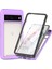 Google Pixel 8 Pro Için Yerleşik Ekran 360 Tam Koruma Telefon Kılıfı - Mor (Yurt Dışından) 1