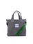 M Bag Kadın Gri Kanvas Yeşil Omuz Askılı Tote Bag Çanta 2