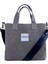 M Bag Kadın Gri Kanvas Lacivert Omuz Askılı Tote Bag Çanta 2