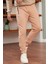 Erkek Basic Fit Kalıp Eşofman Altı Sütlü Kahve - 948DNGR 5