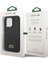 iPhone 14 Pro Max Kılıf Lacoste Orjinal Lisanslı Pu Pike Desenli Ikonik Timsah Dokuma Logolu Siyah 5